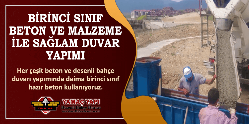 Kayseri Desenli Bahçe Duvarı Yapımı