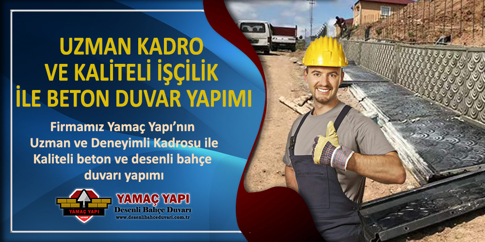 Kayseri Desenli Bahçe Duvarı Uzman Kadro
